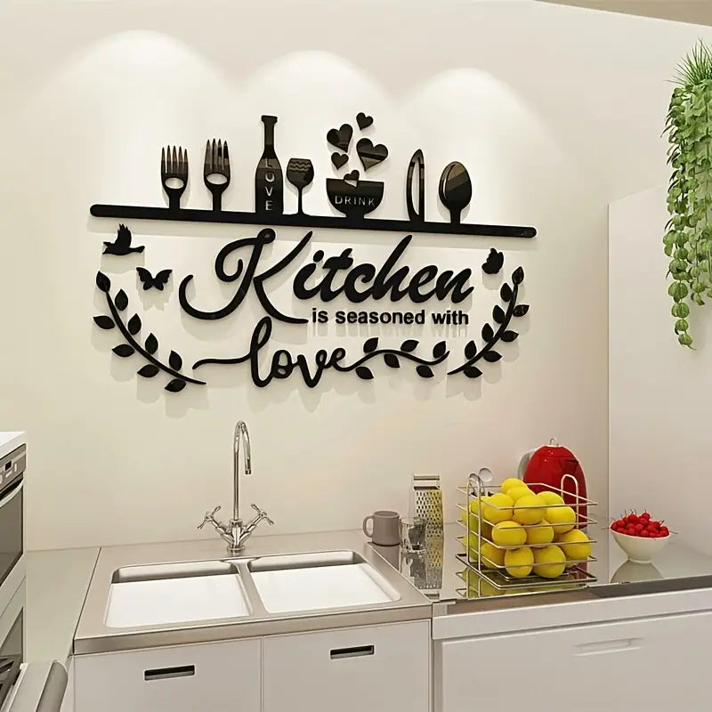 Kitchen is Seasoned with Love - Kitchen Wall Decor