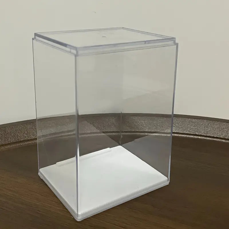 Clear & Mirror Acrylic Display Boxes with Lids - Transparent Organizer Cases for Dolls, Figurines, Collectibles - Stackable Storage Boxes with Open Front, Dustproof Protection - Ideal for Home, Office, Store