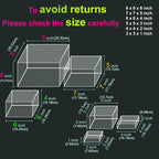 Six Transparent Acrylic Boxes for Displaying Buffet Stands And Supports, Party Food Display Stands, Buffet Tables, And Party Food Supports