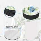 Circular Acrylic Mirror Trays | 12 PCS | 2mm Thick Shatterproof Self-Adhesive Wall Stickers, Detachable Horizontal Mirror Surface for Wedding Table, Birthday Party,  Versatile Tray Use, Modern Decorative Trays