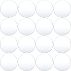 Transparent Circle Acrylic Sheet 6 pcs for decoration for home, office, shops wall and table decor