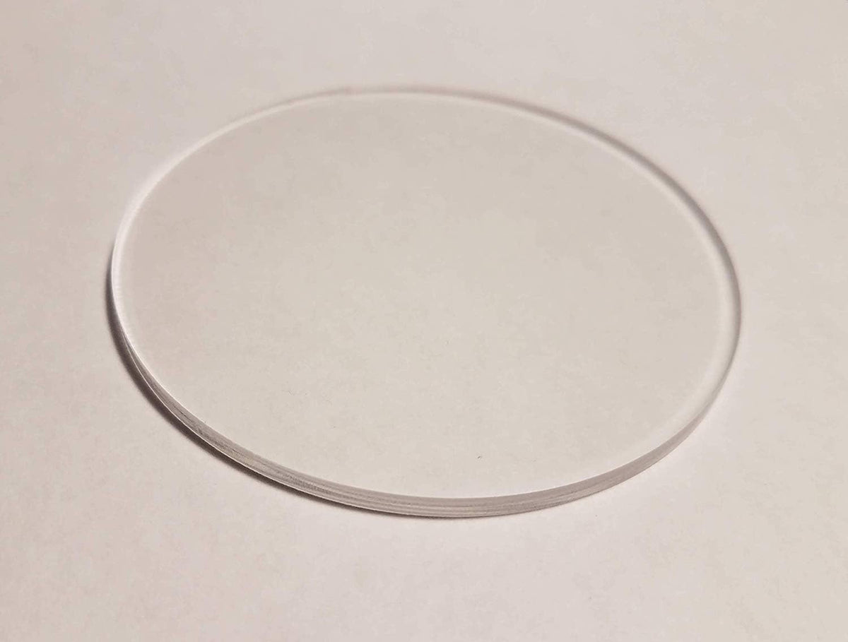 Transparent Circle Acrylic Sheet 6 pcs for decoration for home, office, shops wall and table decor
