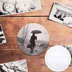 Transparent Circle Acrylic Sheet 6 pcs for decoration for home, office, shops wall and table decor