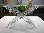 Holy Quran Stand X-shaped Clear Display Easel Mini Clear Acrylic Book Stand For Open and Closed