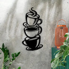 Coffee & Tea Cups - Kitchen's Wall Decal - Best For Gifting