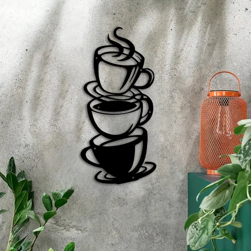 Coffee & Tea Cups - Kitchen's Wall Decal - Best For Gifting