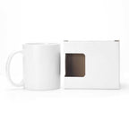 White Sublimation Ceramic Mug with Gift Box – 11 oz Blank Coffee Cup for Printing