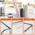 Clear Acrylic Coffee Cup and Lid Organizer – 3 Compartment Storage Holder for Countertops