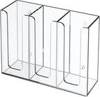 Clear Acrylic Coffee Cup and Lid Organizer – 3 Compartment Storage Holder for Countertops