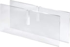 2-Piece Clear Acrylic Book & Quran Holder – Transparent Reading Stand for Open or Closed Books, Magazines & Textbooks