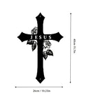 Jesus Cross With Roses - Christian Home - Christmas & Baptism - Church & Home