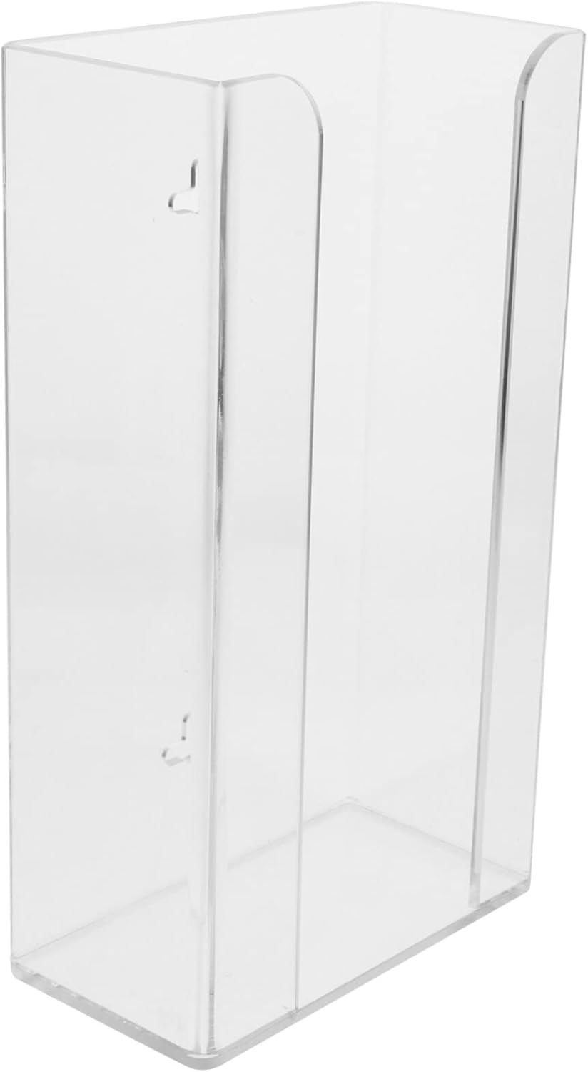 Box Shoe Covers Dispenser Napkin Basket Disposable Gloves Dispenser Acrylic Glove Holder Glove Box Storage Rack Wall-mounted Work