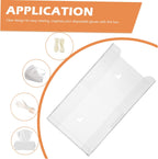 Box Shoe Covers Dispenser Napkin Basket Disposable Gloves Dispenser Acrylic Glove Holder Glove Box Storage Rack Wall-mounted Work