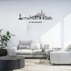 Hyderabad, India - Skyline Acrylic Wall Art - Home Decal - Indian National Day