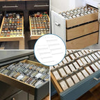 11" Spice Drawer Organizer, 4 Tier Clear Acrylic Seasoning Jars Drawer Insert, Kitchen Drawer Spice Rack Tray for Cabinet/Countertop
