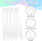 30 Pcs Clear Acrylic Sticks – Reusable Transparent Sticks for Cake Pops, Candy, Ice Pops & DIY Party Crafts