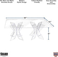 Acrylic Display Stand - Buffet Serving Tray Riser - Cupcakes, Pastries, Appetizers (Rectangle)