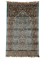 Prayer Mat 614GSM Anti-Slip Velvet Top Islamic Prayer Mat New Design Thick Padded Sajadah Prayer Rug for Men Women Eid Gift Ramadan ( 140cm X 70cm)