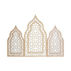Wooden Mosque Display Stand | Home Decoration in Eid, Ramadan, Wedding, Anniversary | Islamic Decorative Item | Basswood | Bedroom, Living Room, Hall | Floor Mount | Elegant