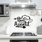 Chef's Cap Fork Spoon Acrylic Wall Decal - Beautiful Kitchen Decor for UAE Homes & Restaurants