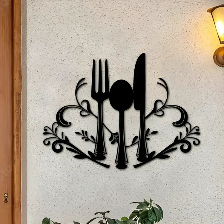 Fork & Spoon Acrylic Wall Art | Kitchen & Dining Decor UAE