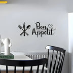 Fork Knife Spoon Acrylic Wall Decal - Beautiful Kitchen Decor for UAE Homes & Restaurants