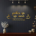 3D Acrylic Coffee Shop Wall Decor | Gather Sip Savor