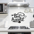 Chef's Cap With Fork & Spoon - Beautiful Kitchen Wall Decal - Best For Home & Restaurant