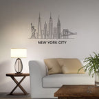 New York, America - Skyline Acrylic Wall Art - Home Decal - National Day
