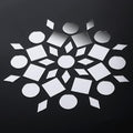 120 Pcs Small Acrylic Craft Mirrors – Square, Diamond & Round Mosaic Mirror Tiles for DIY Crafts, Disco Balls, Lamps & Decorations