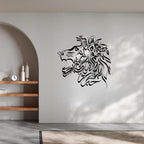 Loin's Head Calligraphy - Muharram Wall Decor