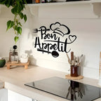 Chef's Cap Fork Spoon Acrylic Wall Decal - Beautiful Kitchen Decor for UAE Homes & Restaurants