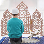 Home Décor and Decorative Accessories, Mini Mosque Prayer Corner Setup, Wooden