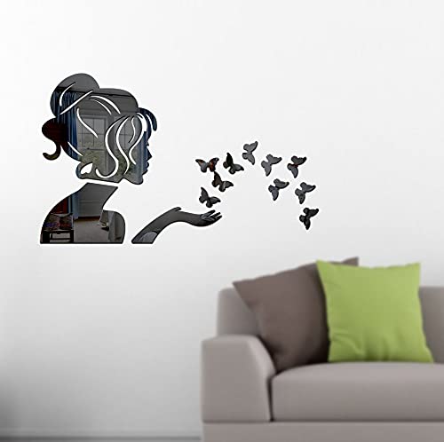Angel With Butterflies Acrylic Mirror - Modern Home Decoration