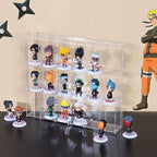 2 Pack Acrylic Display Case, 18 Compartments Clear Showcase Organizer, 6 Tiers Matchbox Display Cabinet for Mini Toys, Hot Wheels and LOL Dolls