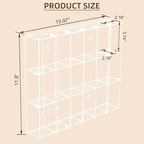 2 Pack Acrylic Display Case, 18 Compartments Clear Showcase Organizer, 6 Tiers Matchbox Display Cabinet for Mini Toys, Hot Wheels and LOL Dolls