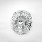 Surah Al Ikhlas Shiny Metal Clock Islamic Wall Art