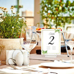Clear Acrylic Stands – 3 Pack Place Card Holders, Table Number & Business Card Display Holders for Weddings, Dining Tables, Shops & Offices
