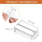 Clear Acrylic Stands – 3 Pack Place Card Holders, Table Number & Business Card Display Holders for Weddings, Dining Tables, Shops & Offices