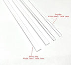 Clear Acrylic Sticks – Flat Plexiglass Sticks for Cake Toppers, Cake Pops & Lollipops – Strong, Reusable & Transparent