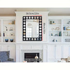 Black Wooden Frame Modern Decorative Mirror | Emaazz