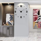 3D Wall Clock, Frameless Wall Clock DIY Wall Decoration, 3D Wall Clock Home Decor