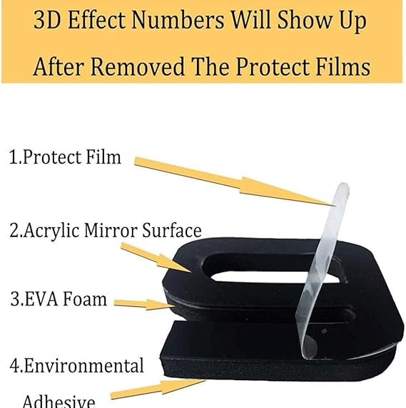 3D Wall Clock, Frameless Wall Clock DIY Wall Decoration,  Wall Clock Home Decor