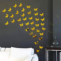 Butterflies Decorative Acrylic Mirror - Modern Home Decoration [40 pieces]