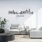 Kolkata, India - Skyline Acrylic Wall Art - Home Decal - Indian National Day