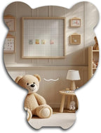 Bear Style Mirror Reflective Wall Mirror - Acrylic Mirror For Home Decor | Modern Wall Decal