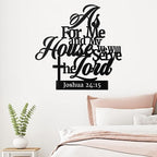 Bible Verses  As For Me And My House -  Christian Wall Decor