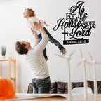 Bible Verses  As For Me And My House -  Christian Wall Decor