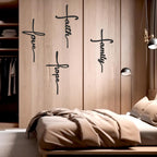 Love, Faith, Family, Hope in Cross Style - Chirsmas Wall Decor