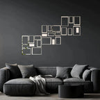Acrylic Rectangle Ring Mirror Wall Stickers
